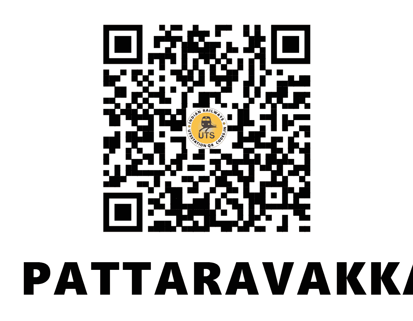 UTS QR Code for PATTARAVAKKAM - PVM (SR - TAMIL NADU)